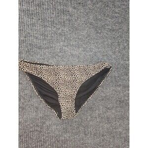 Cabana Del Sol Cheetah Bikini Bottom size L. Brown Multi